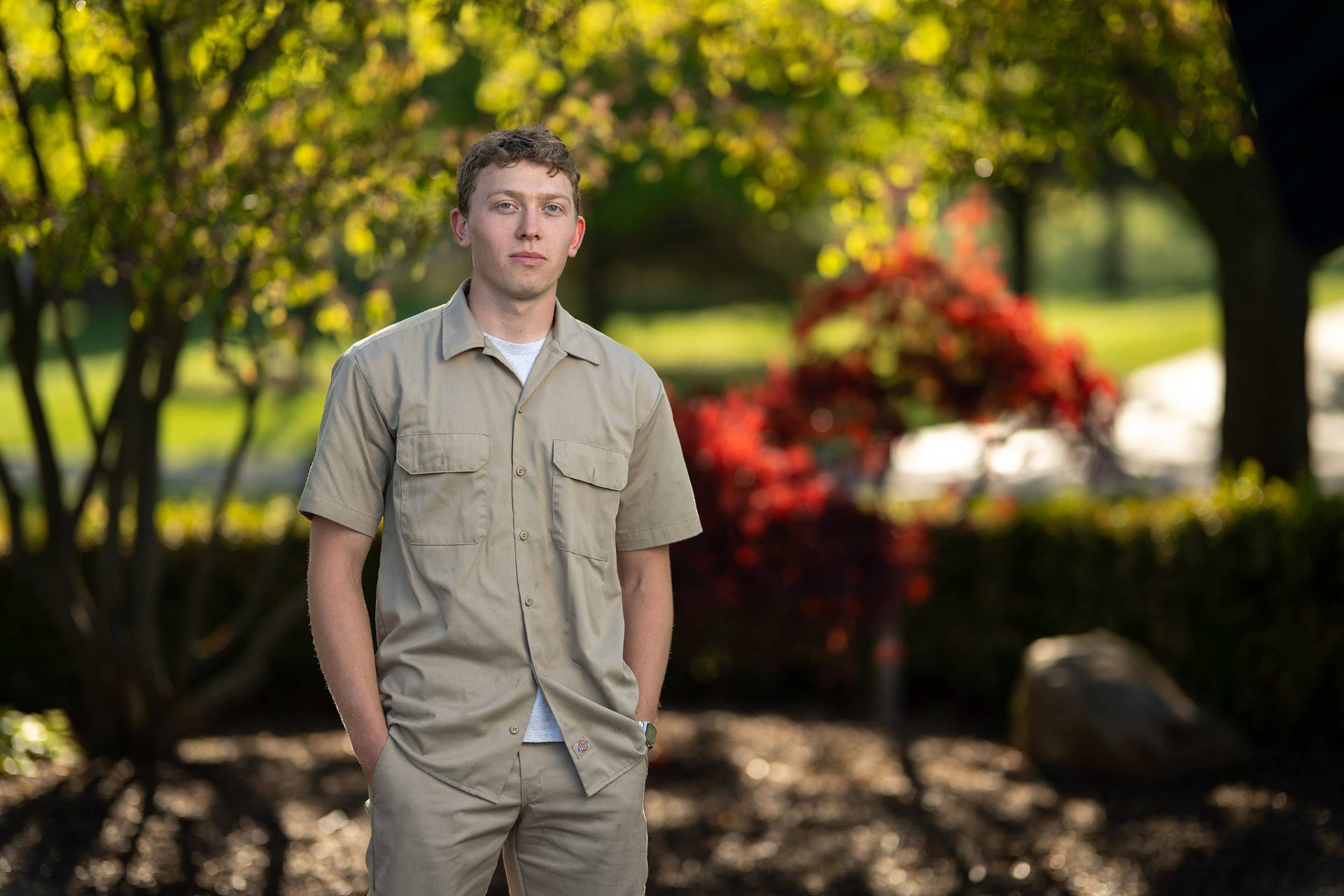 Richard, owner and operator of Dick's Landscaping in Owosso, Michigan