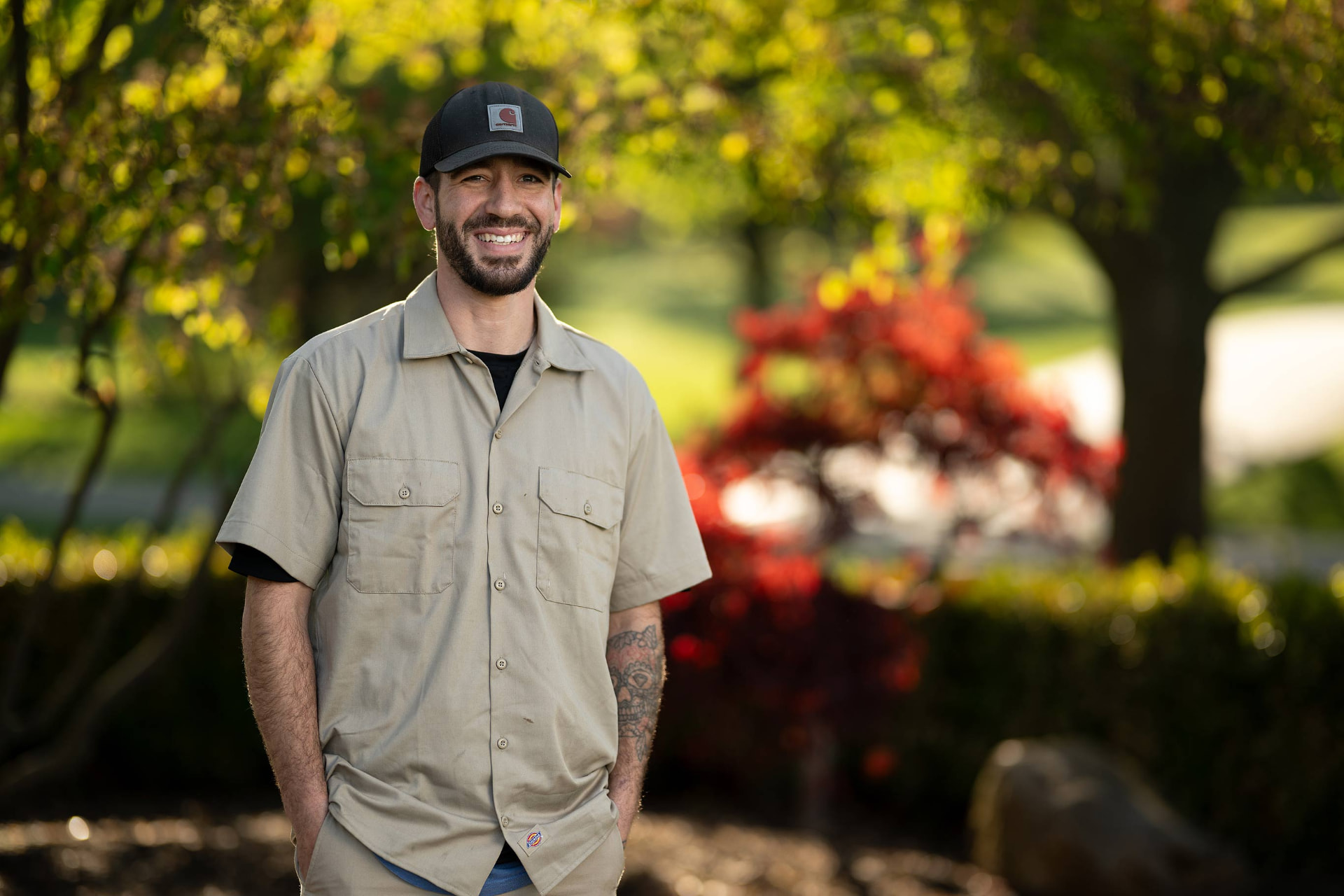 Ethan, hardscape team lead at Dick's Landscaping